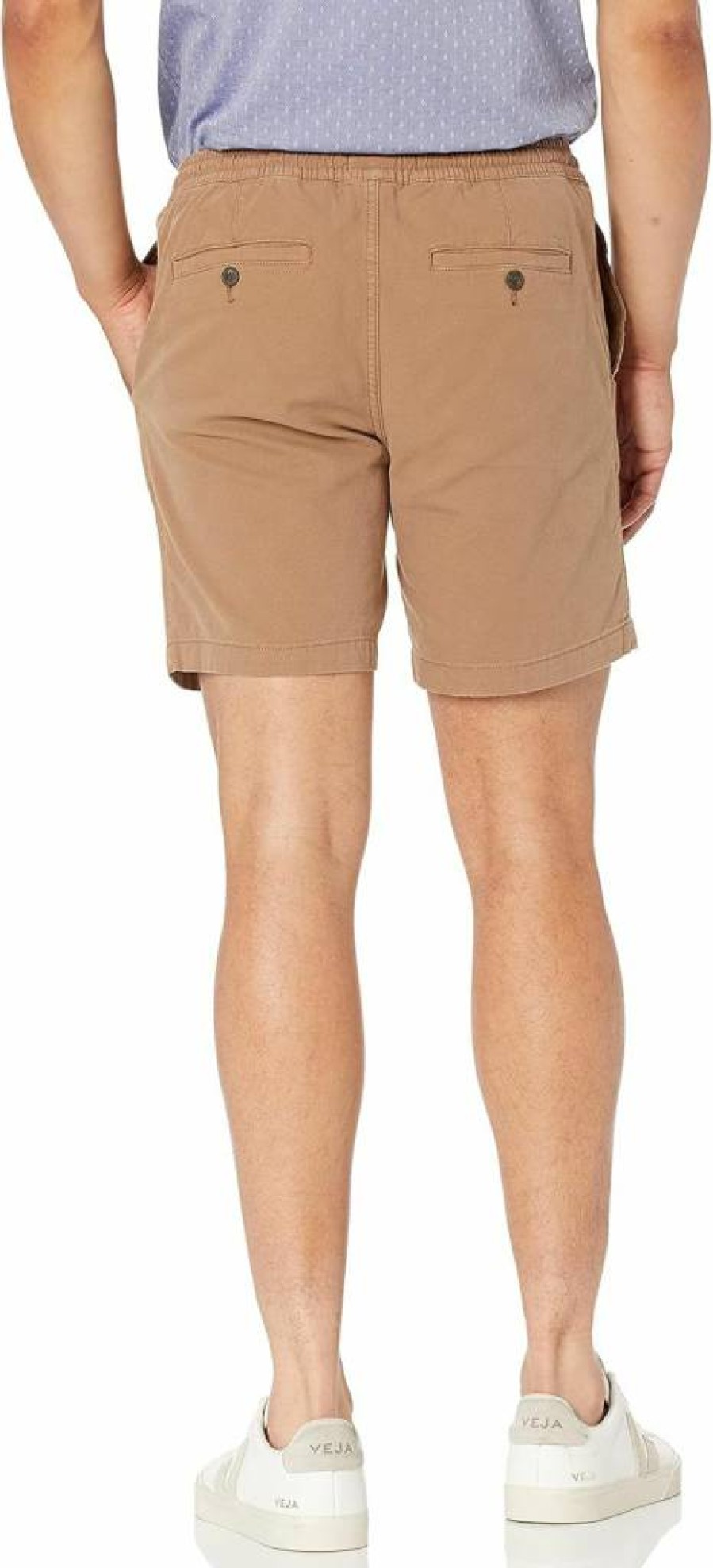Amazon Essentials Men's Slim-Fit 7-Inch Pull-On Shorts - Comfort Stretch Canvas Casual Shorts for Men