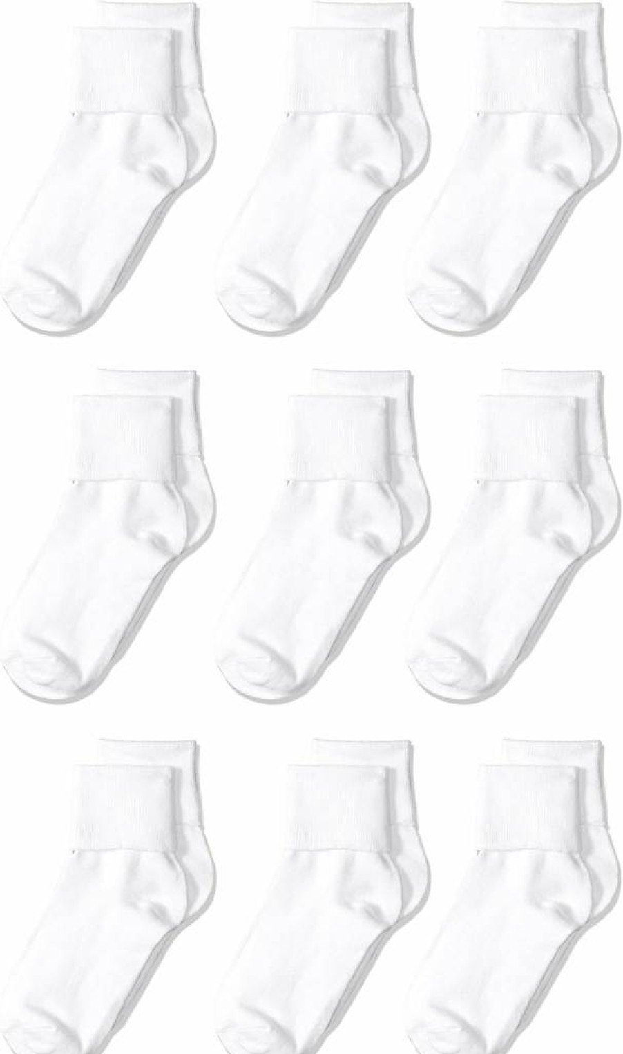 Amazon Essentials Girls & Toddlers' Cotton Blend Crew Socks, 9-Pack - Soft, Comfortable, Stretch Fit for School Uniform & Everyday Wear