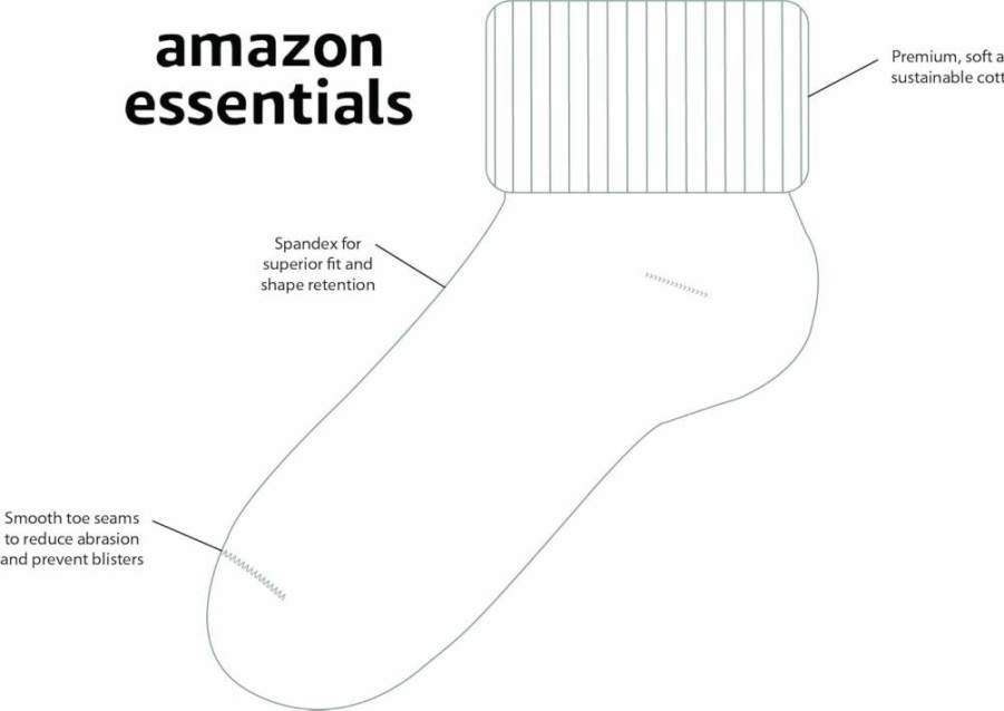 Amazon Essentials Girls & Toddlers' Cotton Blend Crew Socks, 9-Pack - Soft, Comfortable, Stretch Fit for School Uniform & Everyday Wear