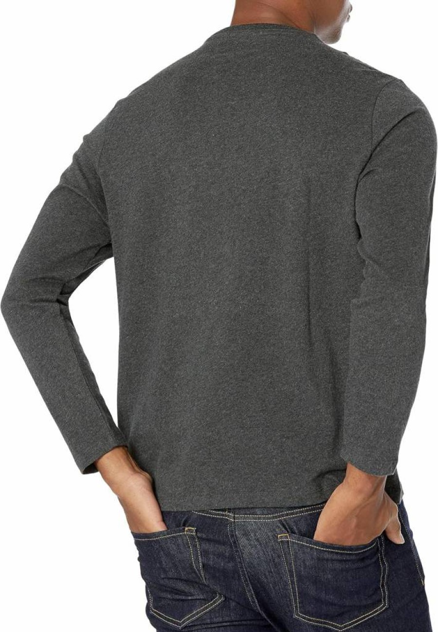 Amazon Essentials Men's Long-Sleeve Crewneck T-Shirt, Regular-Fit, Comfortable Casual Top