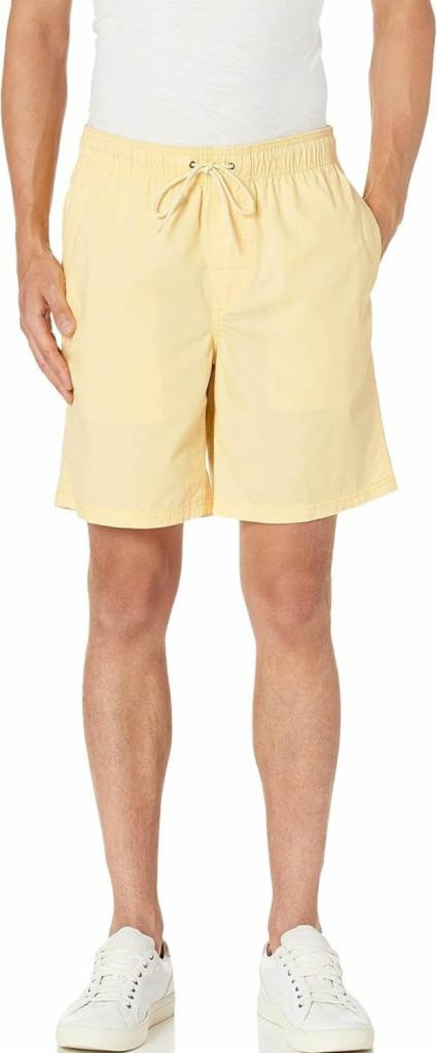 Amazon Essentials Men's Relaxed-Fit Drawstring Shorts with 8" Inseam - Plus Size Options Available