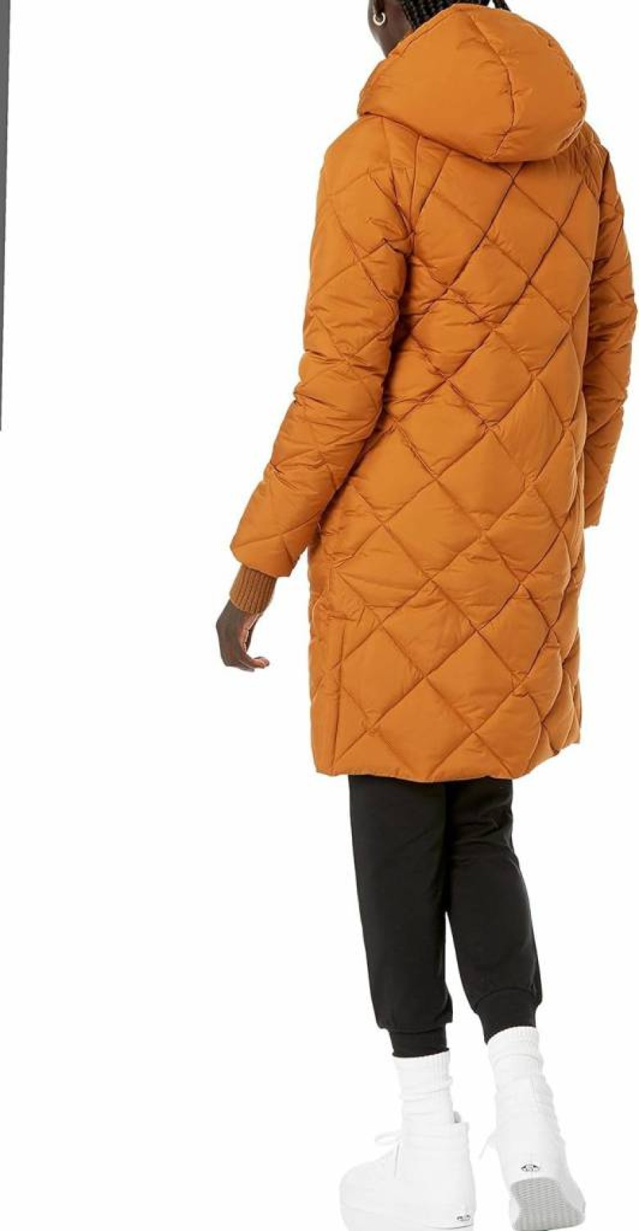 Amazon Essentials Women's Heavyweight Winter Puffer Jacket - Knee Length Diamond Quilted Coat for Cold Weather