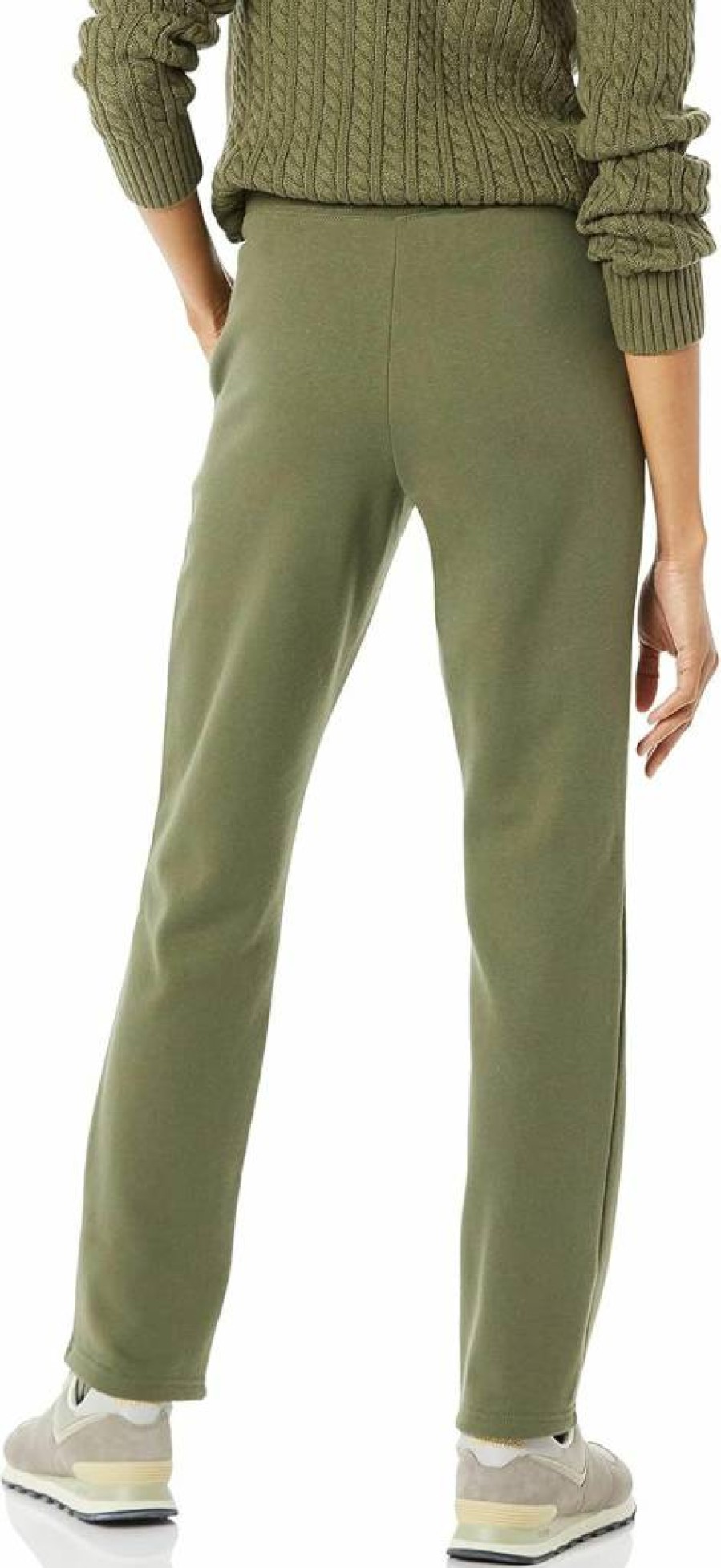 Amazon Essentials Women's Fleece Straight Leg Sweatpants with Drawstring - Plus Size Options