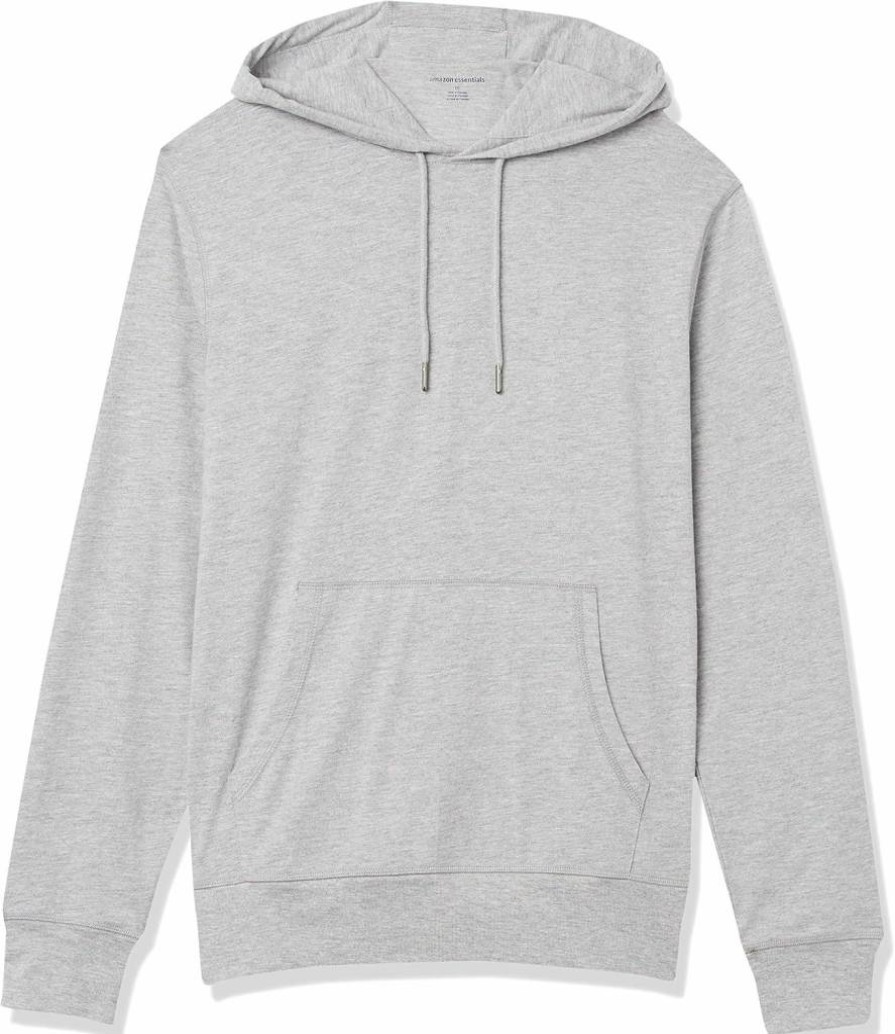 Amazon Essentials Men's Lightweight Jersey Pullover Hoodie - Soft Casual Comfort Fit Sweatshirt