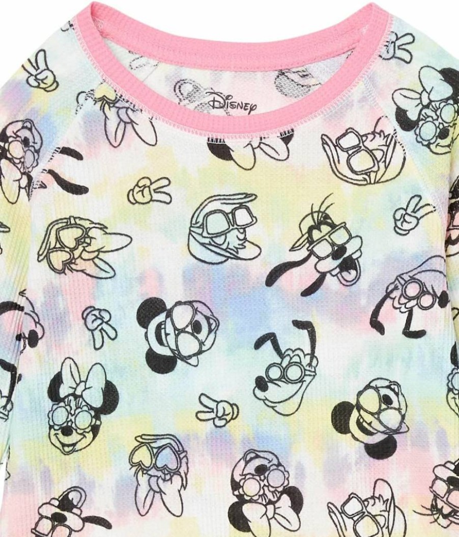 Amazon Essentials Girls' & Toddlers' Long-Sleeve Thermal Shirts, 2-Pack | Disney, Marvel, Star Wars, Frozen Character Designs
