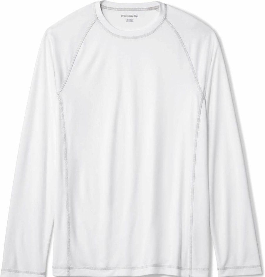 Amazon Essentials Men's UPF 50 Long-Sleeve Quick-Dry Swim Shirt for Sun Protection