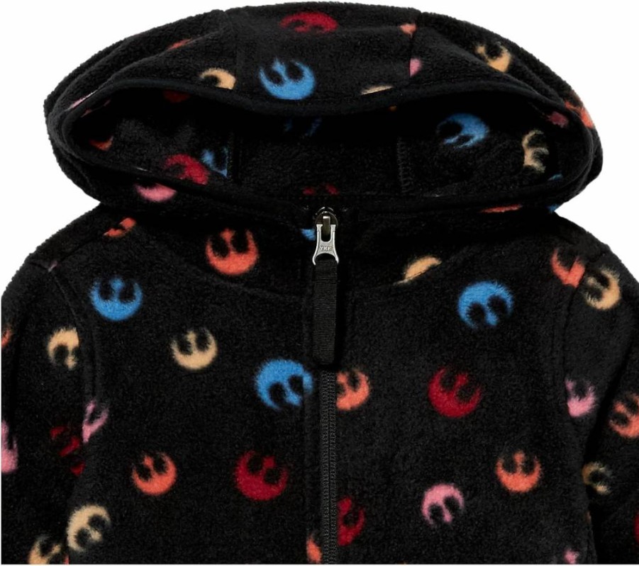 Amazon Essentials Girls' & Toddlers' Disney Marvel Star Wars Princess Polar Fleece Full-Zip Hoodie Jacket