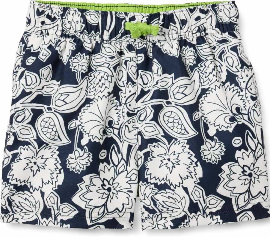 Amazon Essentials Boys' and Toddlers' Quick-Dry Swim Trunks with UPF Protection - Lightweight Woven Beach Shorts for Kids