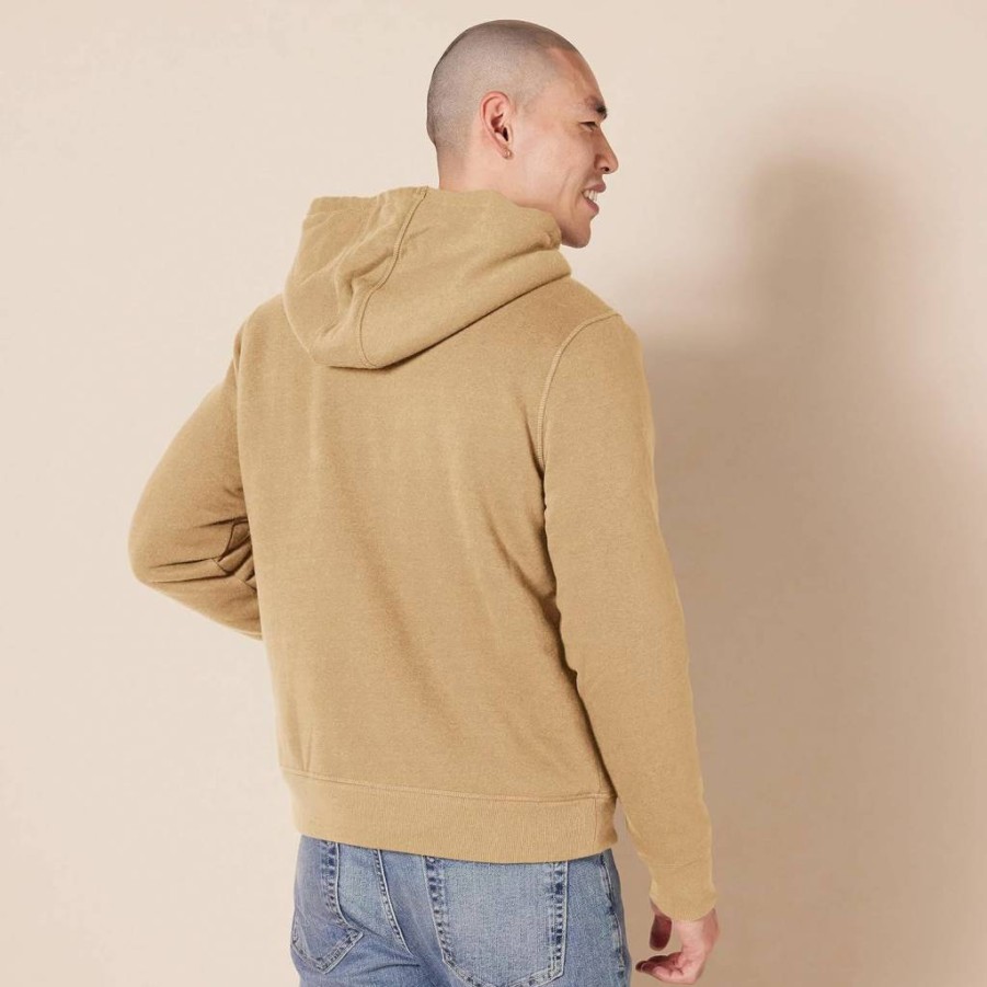 Amazon Essentials Men's Sherpa-Lined Full-Zip Fleece Hooded Sweatshirt | Warm Winter Pullover