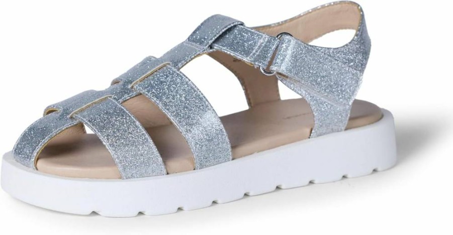 Amazon Essentials Girls' Fisherman Sandals - Closed-Toe Comfortable Kids' Beach Shoes for Summer