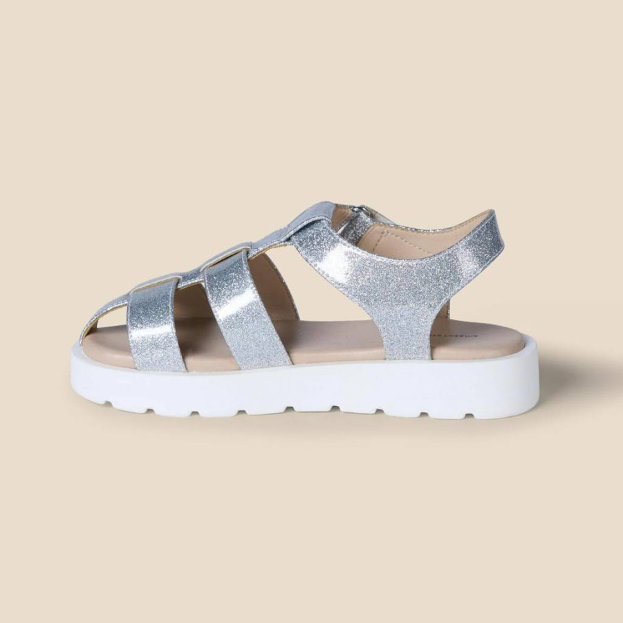 Amazon Essentials Girls' Fisherman Sandals - Closed-Toe Comfortable Kids' Beach Shoes for Summer