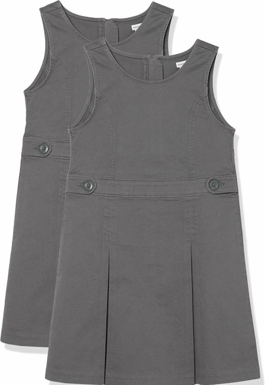Amazon Essentials Girls' School Uniform Dress - Classic Style Comfort Fit for Everyday Wear