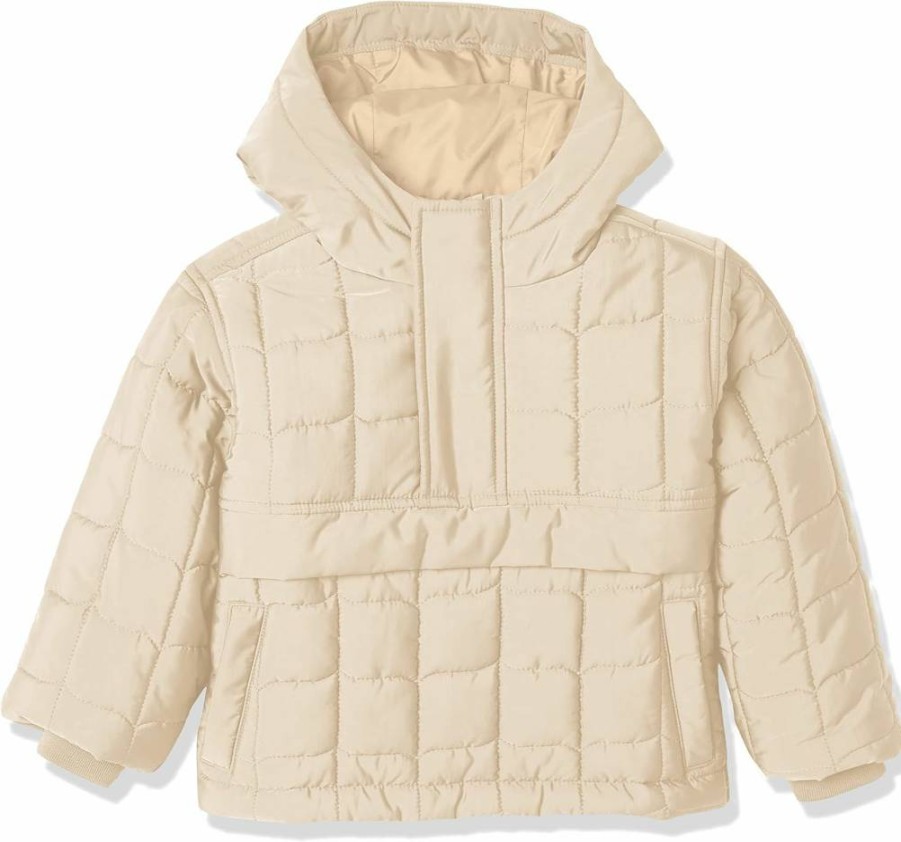 Amazon Essentials Boys' Quilted Jacket for Toddlers & Kids - Warm Pullover Coat for Cold Weather