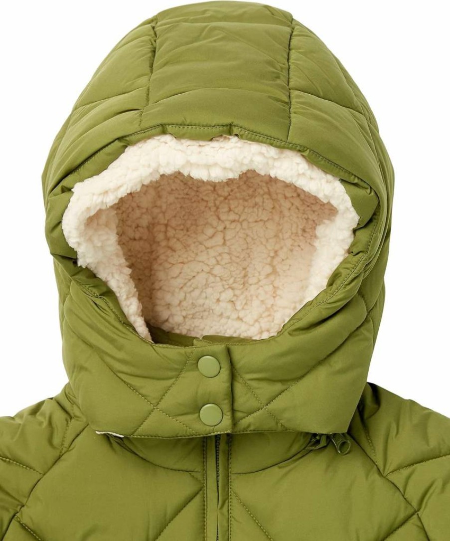 Amazon Essentials Girls' Quilted Puffer Winter Coat for Toddlers - Warm Long Cocoon Jacket
