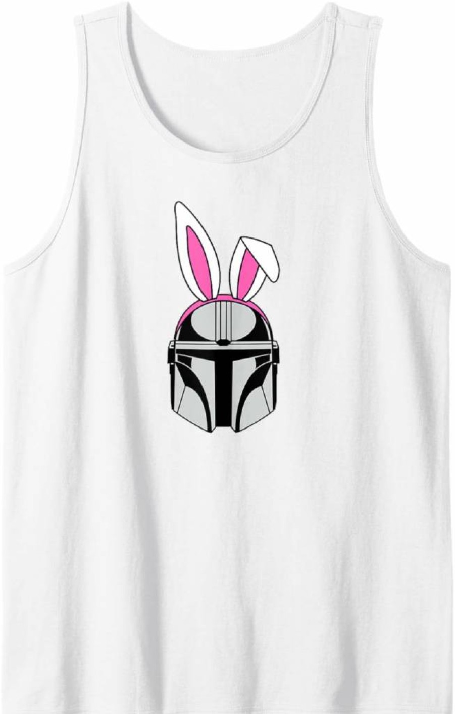 Amazon Essentials Star Wars The Mandalorian Helmet with Bunny Ears Graphic Tank Top for Easter and Spring