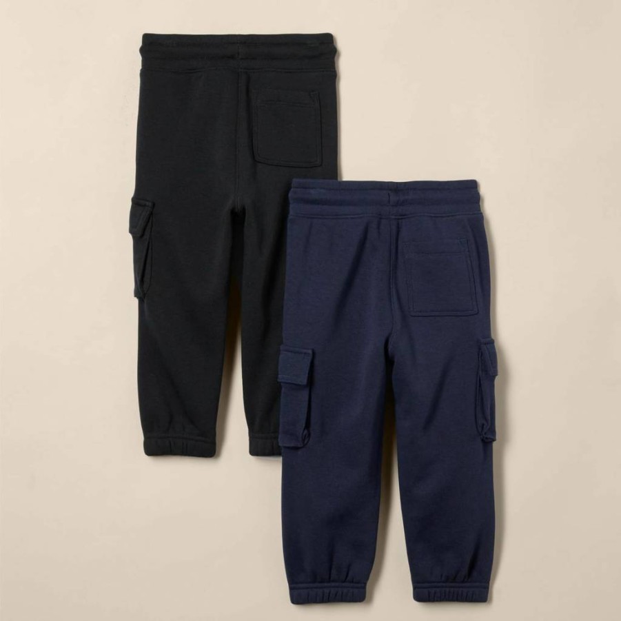 Amazon Essentials Kids' Cargo Joggers - Comfortable Unisex Toddler & Children's Athletic Pants, Multipack (2-Pack or 3-Pack Options)