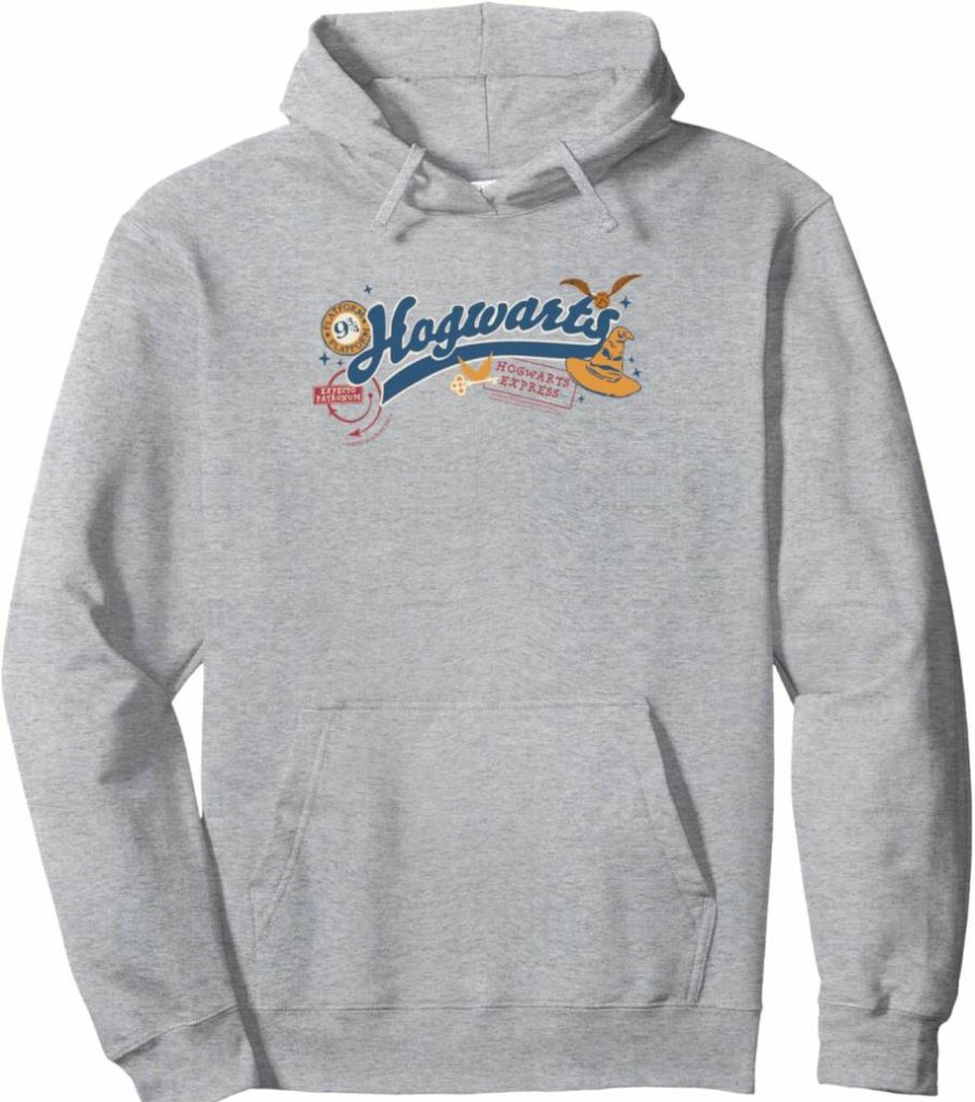 Amazon Essentials Harry Potter Hogwarts Varsity Pullover Hoodie Sweatshirt for Adults