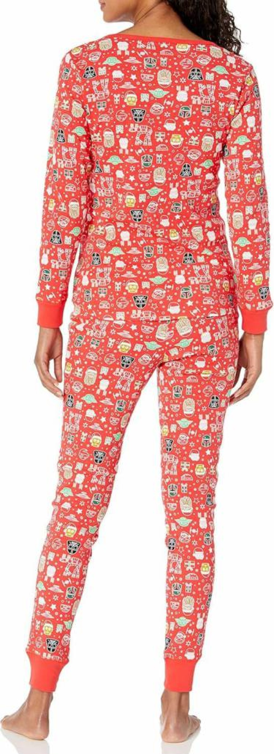 Amazon Essentials Women's Snug-Fit Cotton Pajama Set - Marvel & Star Wars Licensed Sleepwear