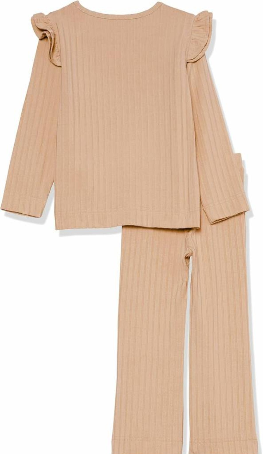 Amazon Essentials Girls & Toddlers' 2-Pack Wide-Rib Outfit Sets | Comfortable Kids Clothing