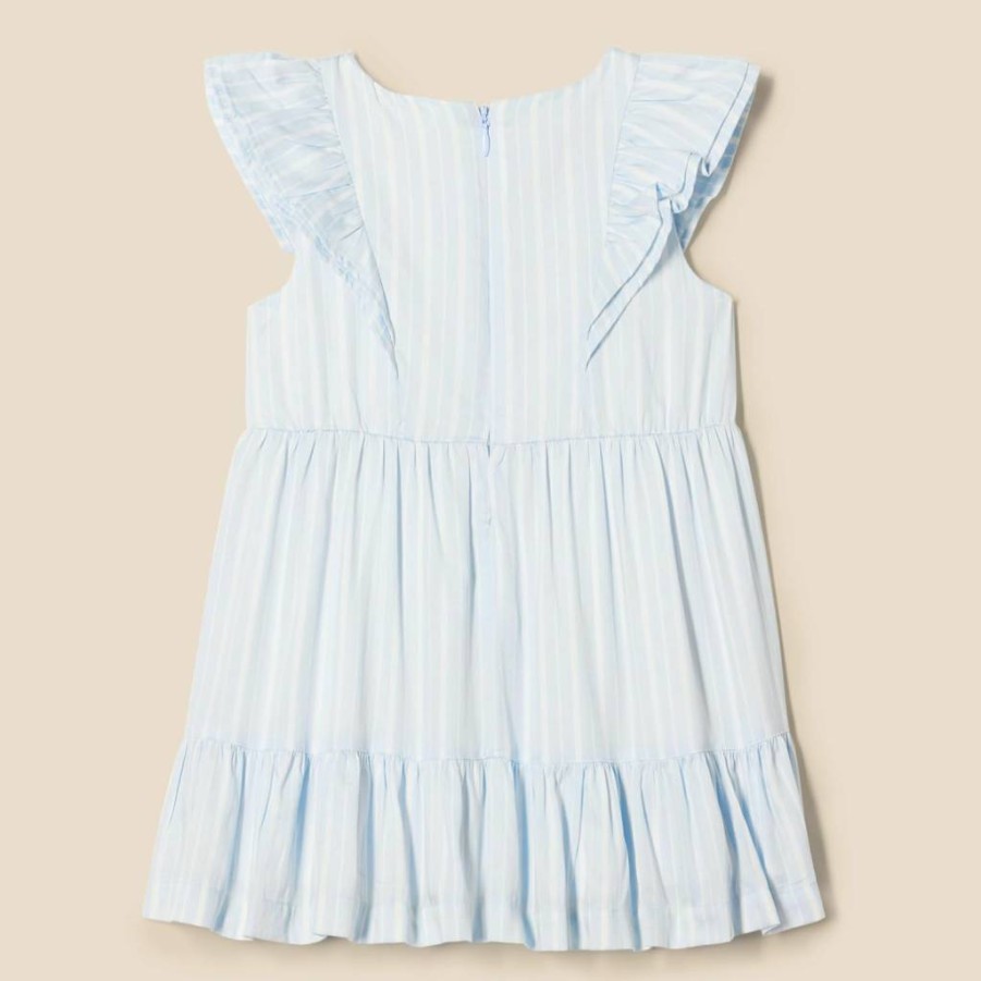 Amazon Essentials Girls & Toddlers Ruffle Dress - Soft Woven Fabric, Comfortable Fit, Stylish Design for Kids