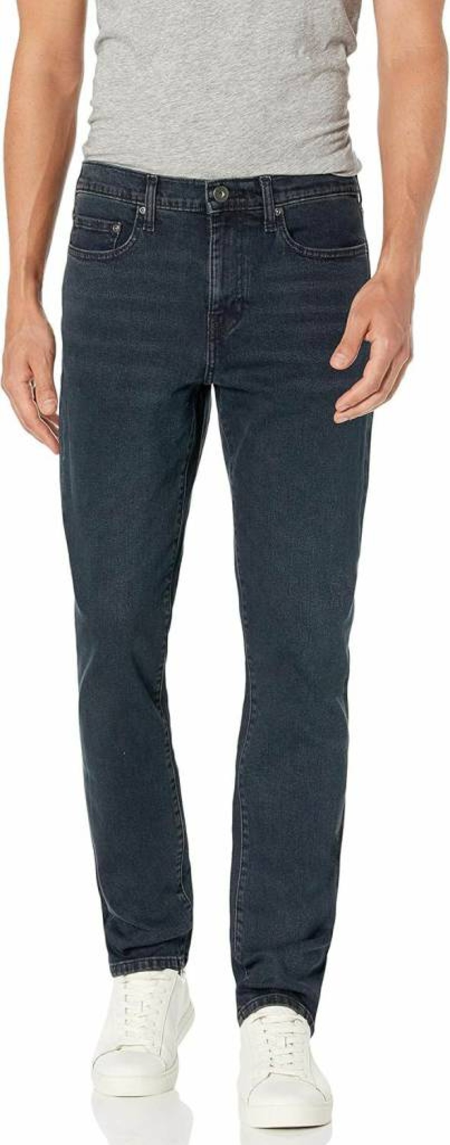 Amazon Essentials Men's Slim-Fit Stretch Jeans - Comfortable Straight Leg Denim Pants for Men