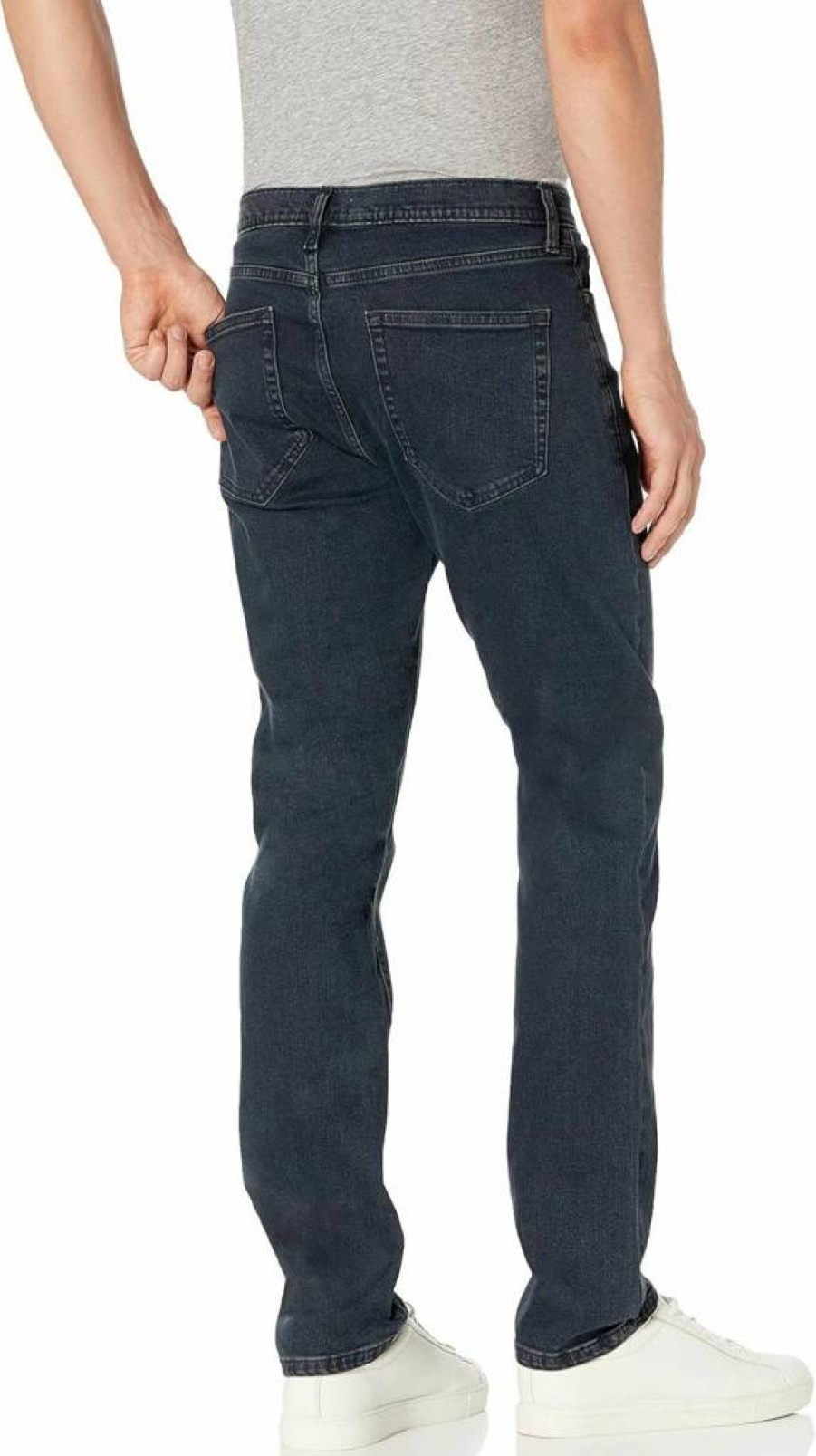 Amazon Essentials Men's Slim-Fit Stretch Jeans - Comfortable Straight Leg Denim Pants for Men