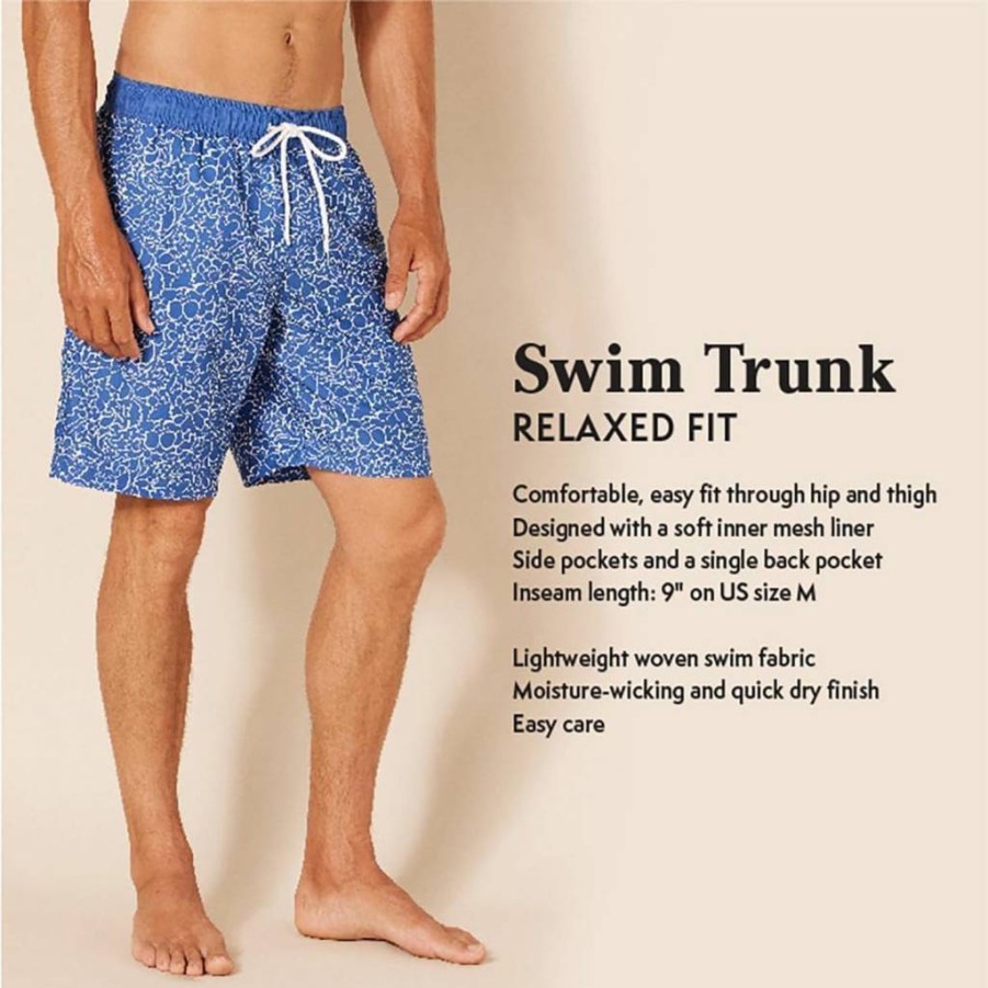 Amazon Essentials Men's 9-Inch Quick-Dry Swim Trunks for Comfort & Performance