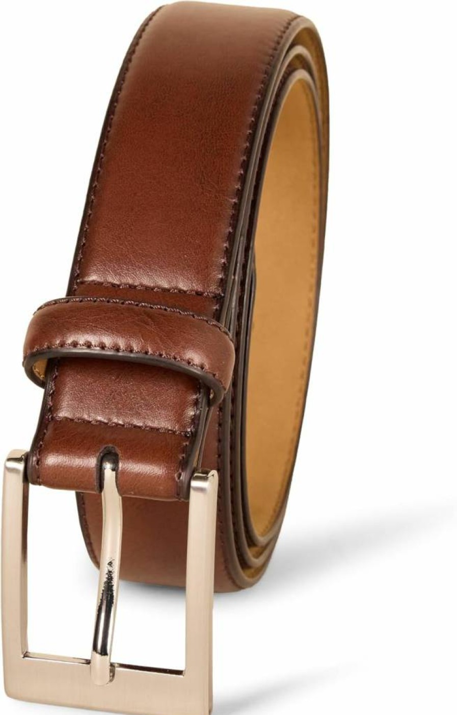 Amazon Essentials Men's Genuine Leather Belt - Classic Reversible Dress Belt for Men, Adjustable Fit, Stylish & Durable