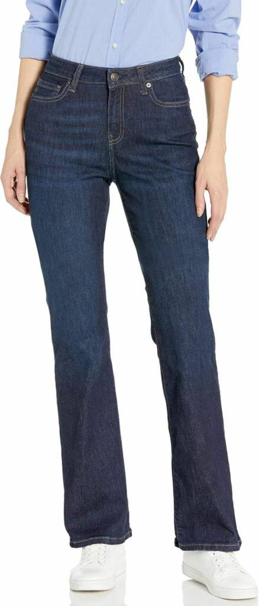 Amazon Essentials Women's Slim Bootcut Jeans - Mid-Rise Stretch Denim Pants for Comfort & Style