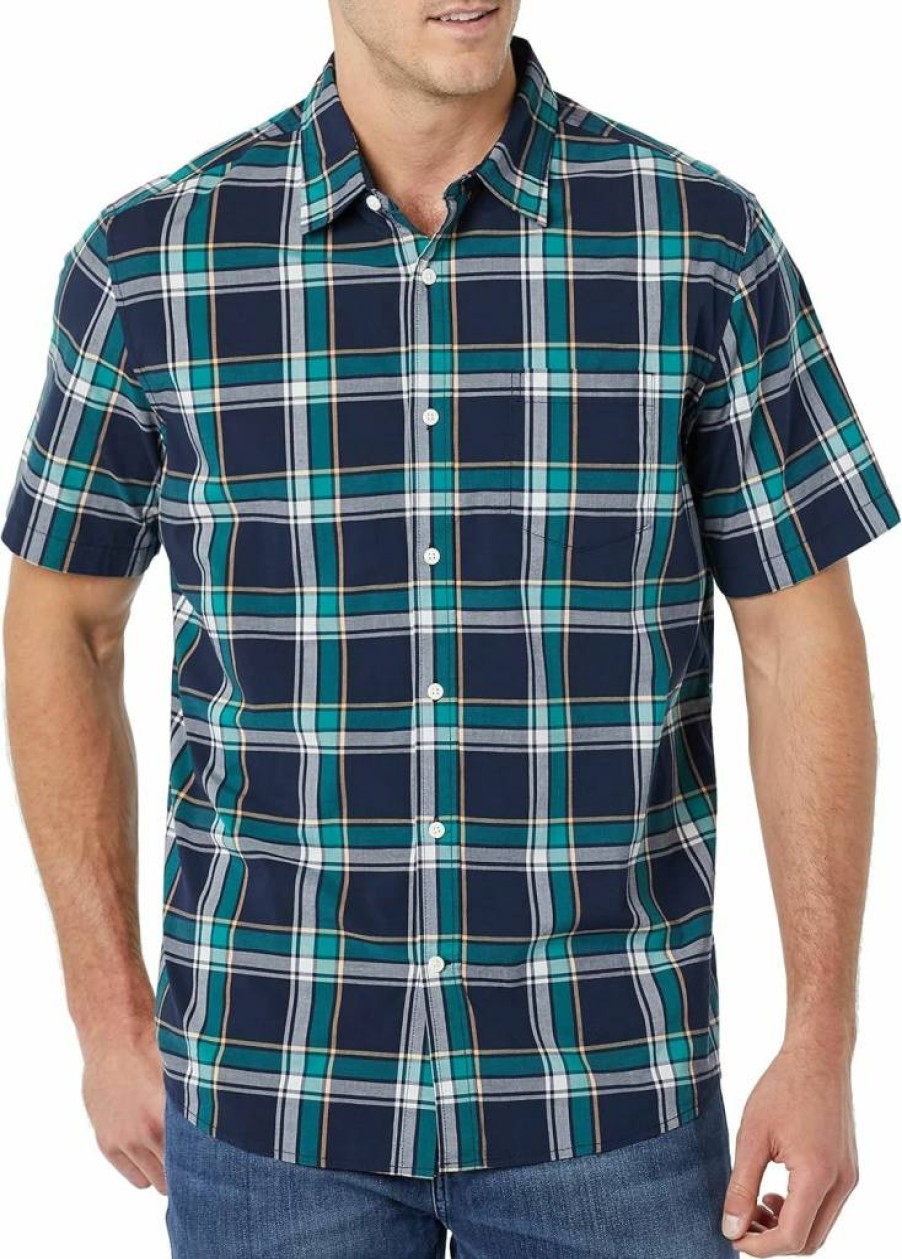 Amazon Essentials Men's Big & Tall Short Sleeve Casual Shirt - Comfort Fit, Multiple Colors