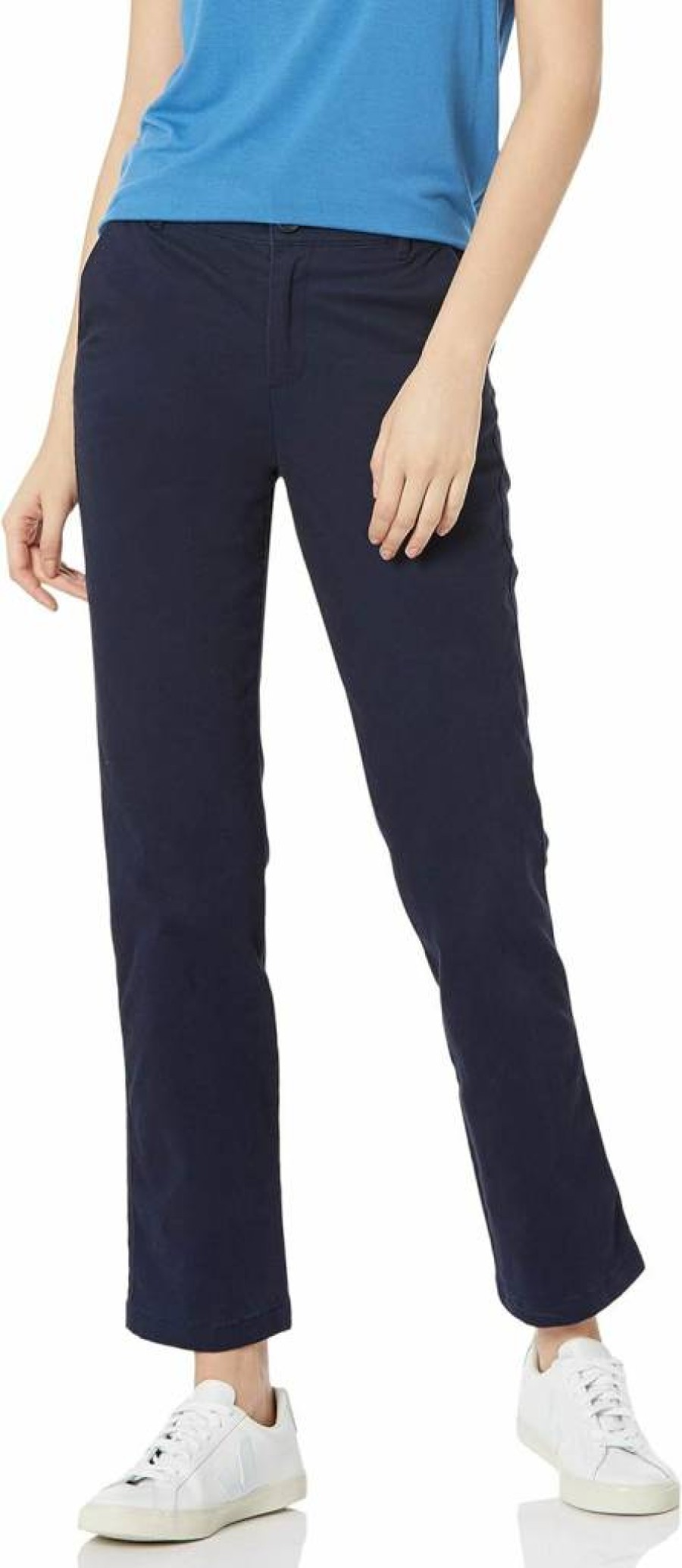 Amazon Essentials Women's Slim Fit Straight Leg Chino Pants - Stretch Twill Comfort Casual Trousers