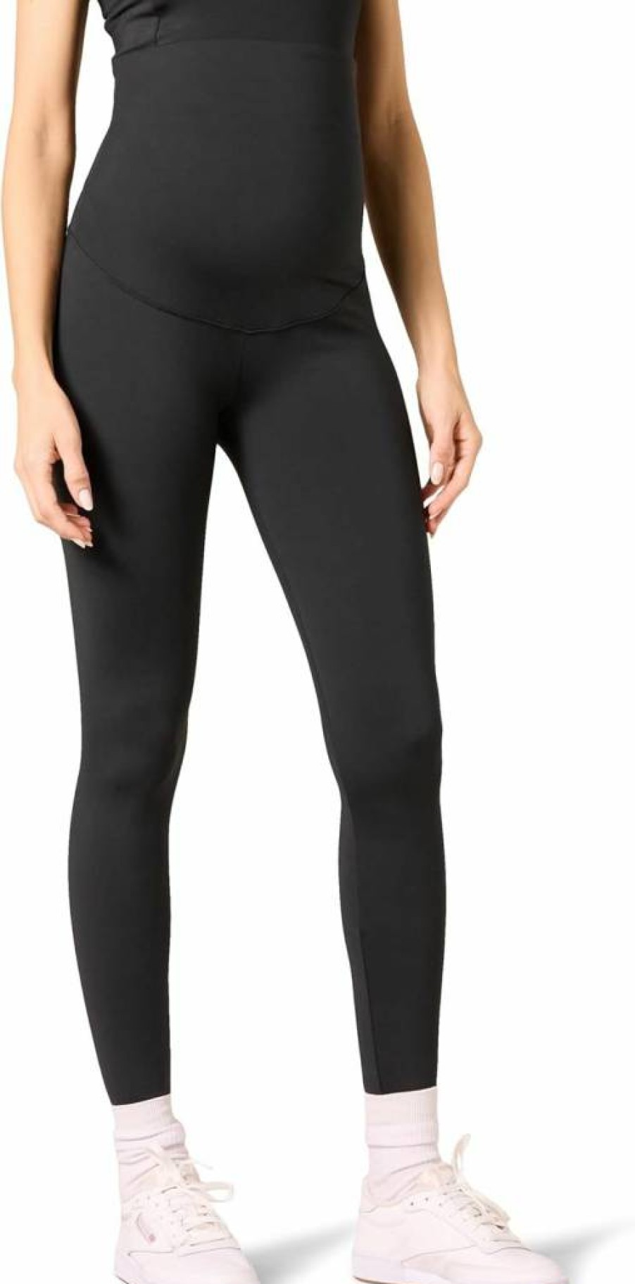 Amazon Essentials Women's Maternity Active Sculpt Over Belly Full Length Leggings for Pregnancy Comfort