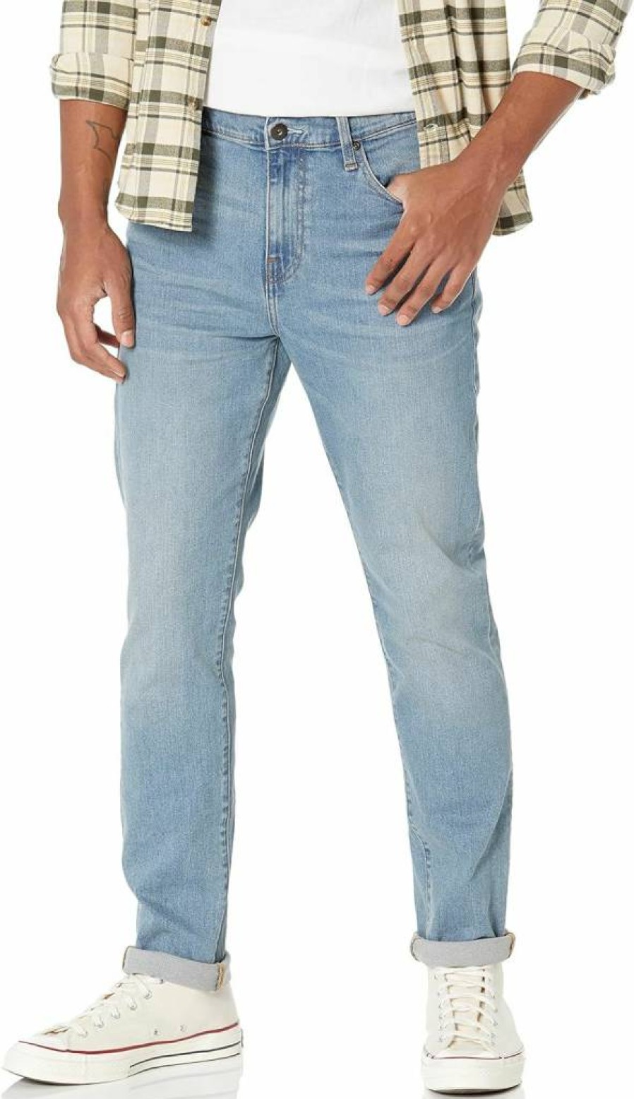 Amazon Essentials Men's Slim-Fit Stretch Jeans - Comfortable & Stylish Denim Pants for Everyday Wear