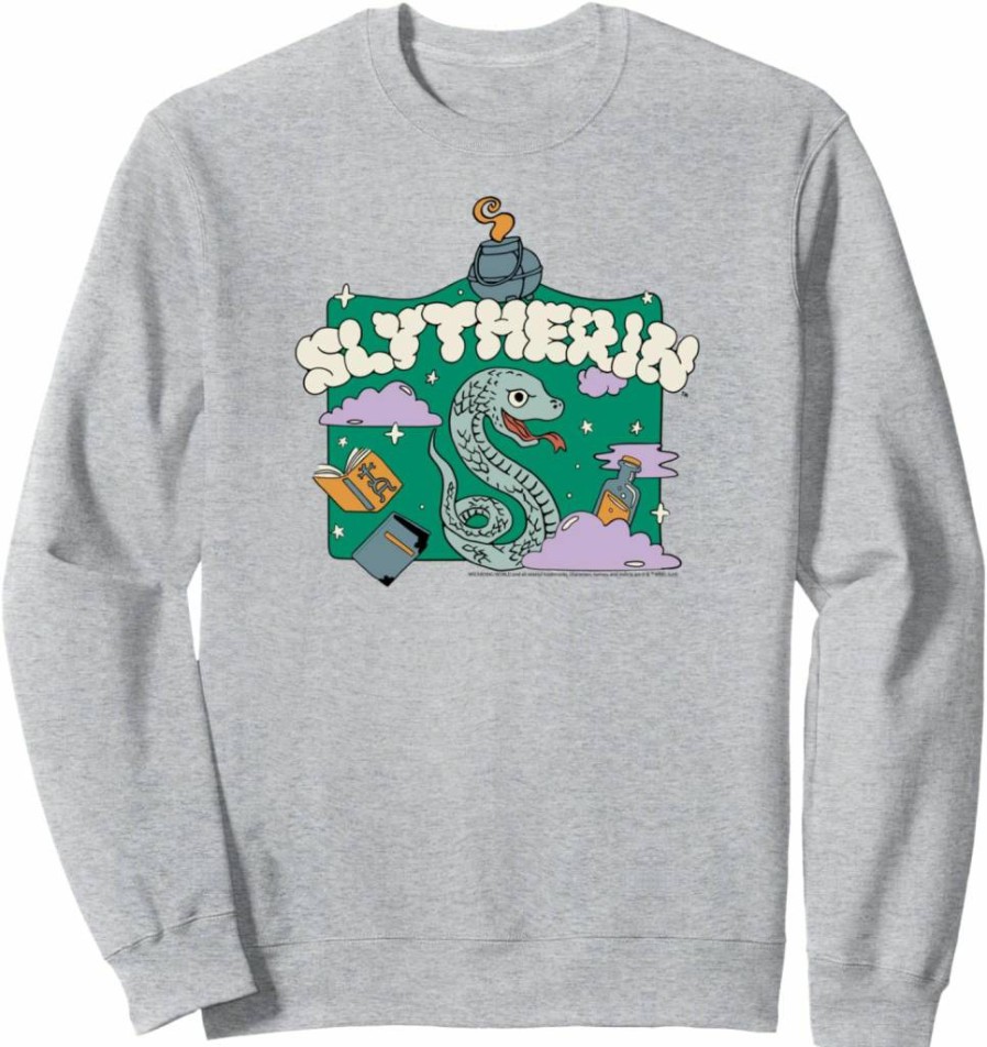 Amazon Essentials Men's Harry Potter Slytherin House Graphic Hoodie Sweatshirt