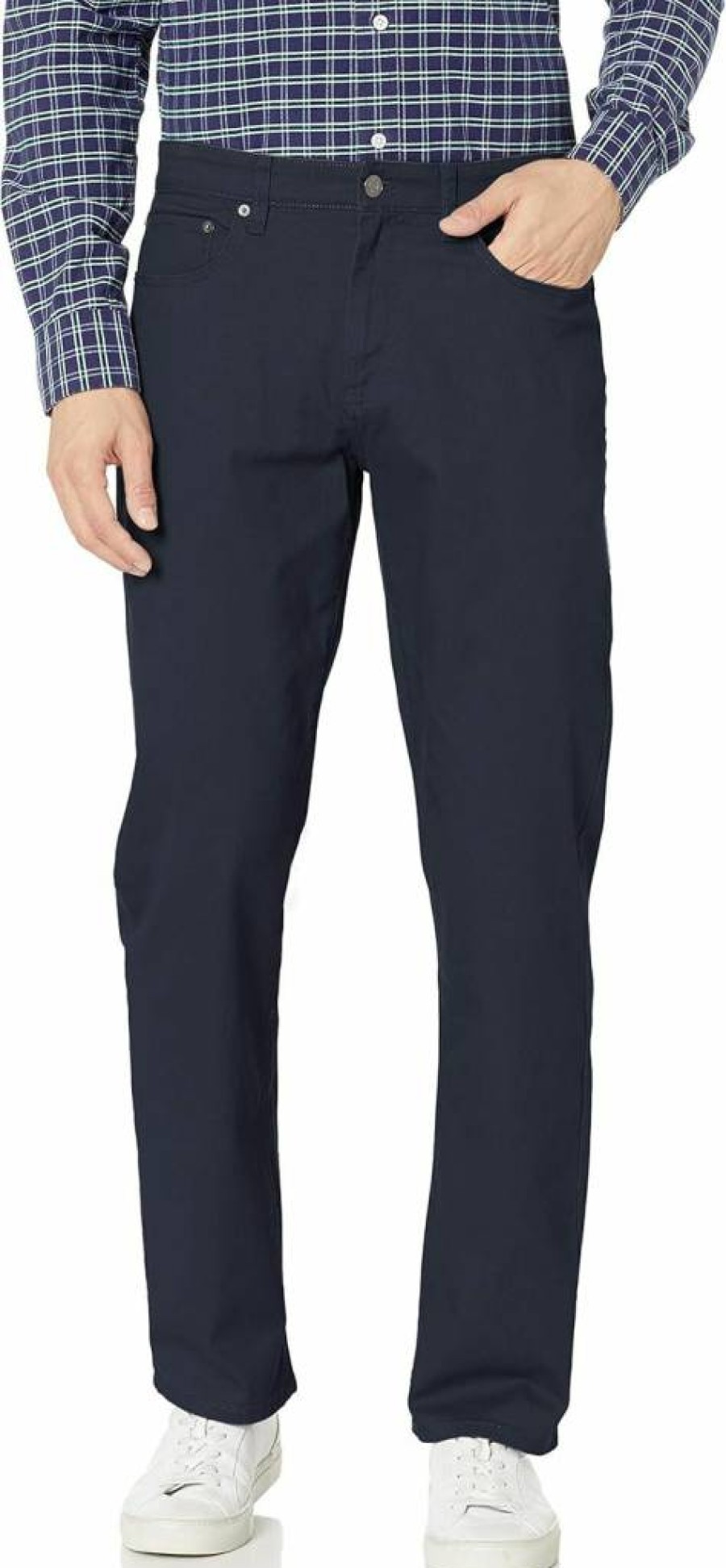 Amazon Essentials Men's Relaxed-Fit Stretch Twill Pants with 5 Pockets, Comfortable Casual Trousers