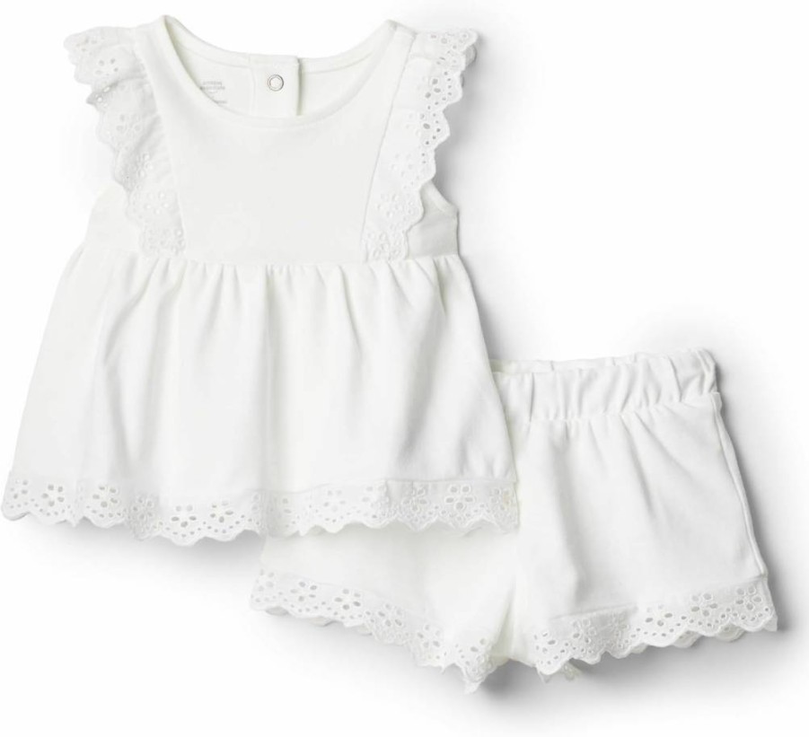 Amazon Essentials Baby Girls' Eyelet Shorts & Top Set - Sofia Grainge Collection