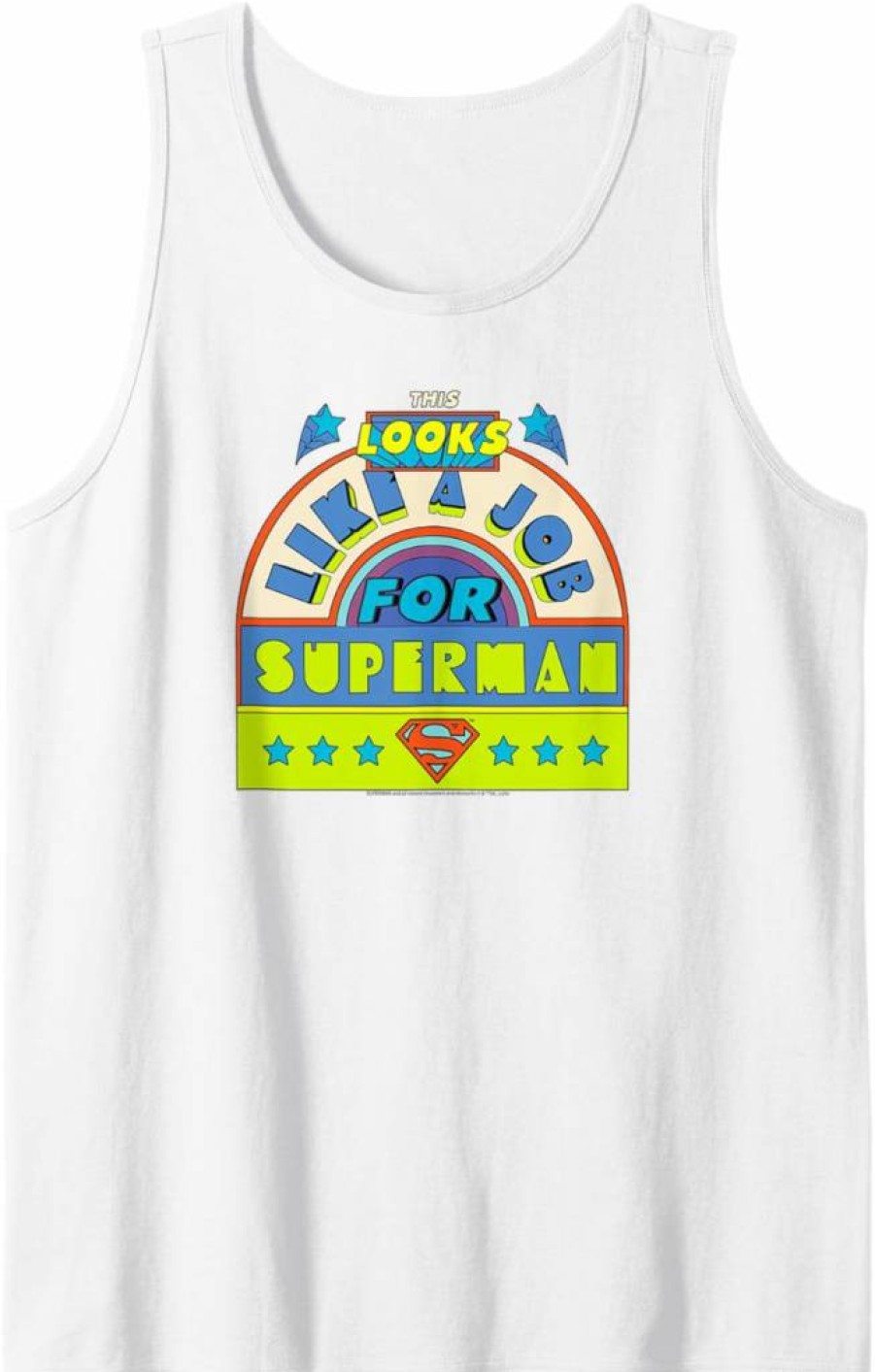 Amazon Essentials DC Comics Superman Graphic Tank Top for Men - Official Superhero Apparel