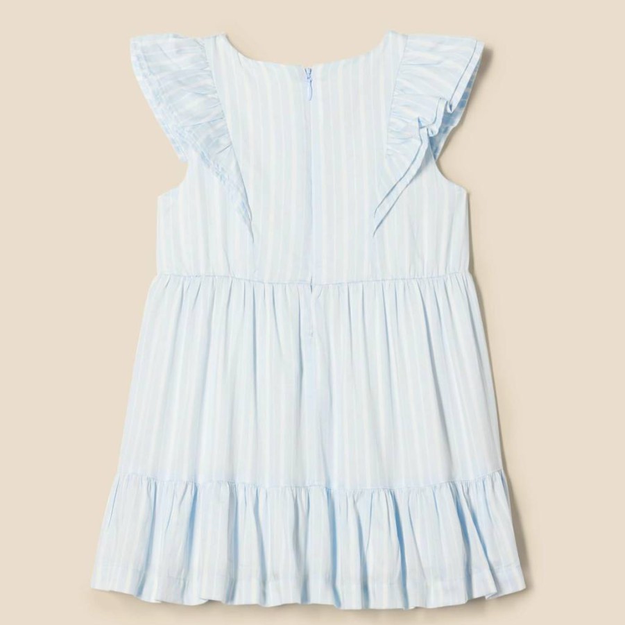 Amazon Essentials Girls & Toddlers Ruffle Dress - Soft Woven Fabric, Comfortable Fit, Stylish Design for Kids