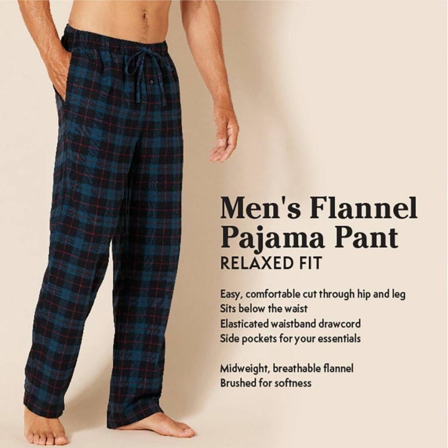 Amazon Essentials Men's Big & Tall Breathable Flannel Sleep Pajama Pants for Comfort & Relaxation