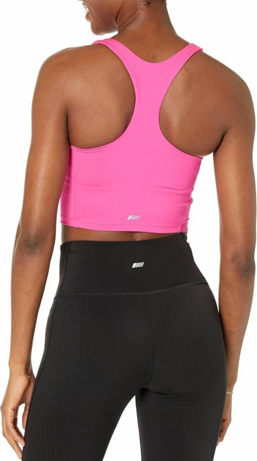 Amazon Essentials Women's High Neck Racerback Sports Bra Tank - Active Workout Top for Fitness & Yoga
