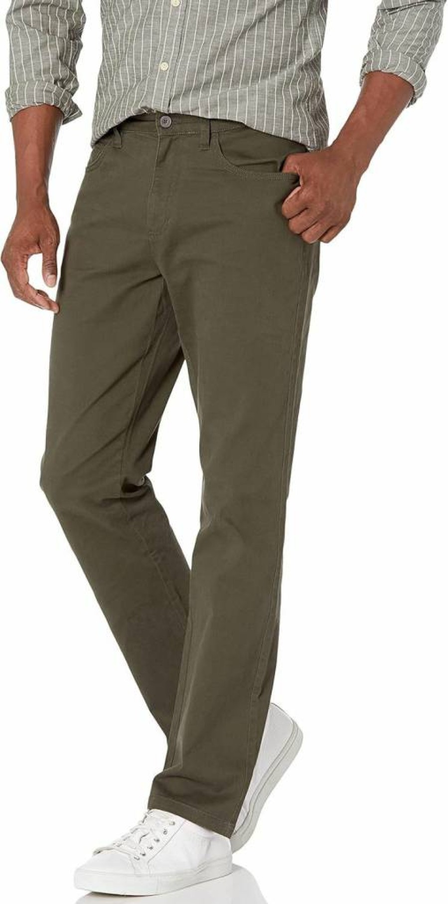 Amazon Essentials Men's Comfort Stretch Straight-Fit Chino Pants with 5-Pockets (Formerly Goodthreads)