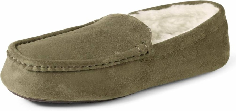 Amazon Essentials Men's Soft Microsuede Moccasin Slippers with Comfortable Cushioned Sole