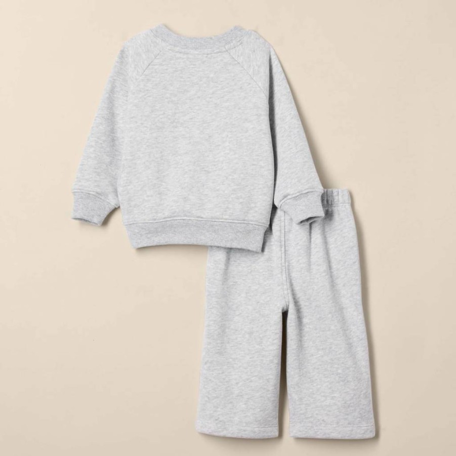 Amazon Essentials Baby 2-Pack Unisex French Terry Sweatshirt & Sweatpants Set