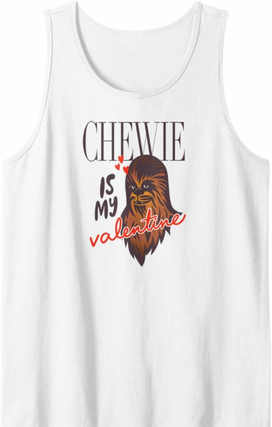 Amazon Essentials Star Wars Valentine's Day Chewbacca Graphic Tank Top for Fans