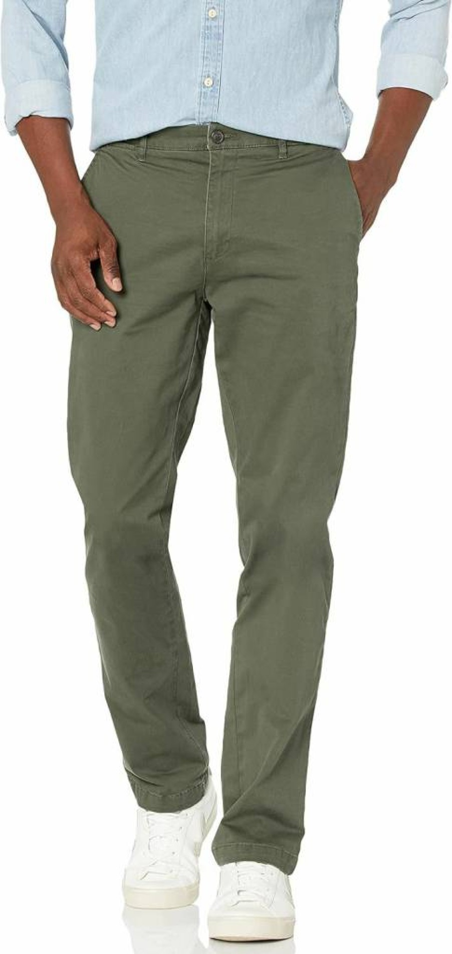 Amazon Essentials Men's Comfort Stretch Chino Pants - Athletic Fit, Washed for Softness, Casual & Dressy Style