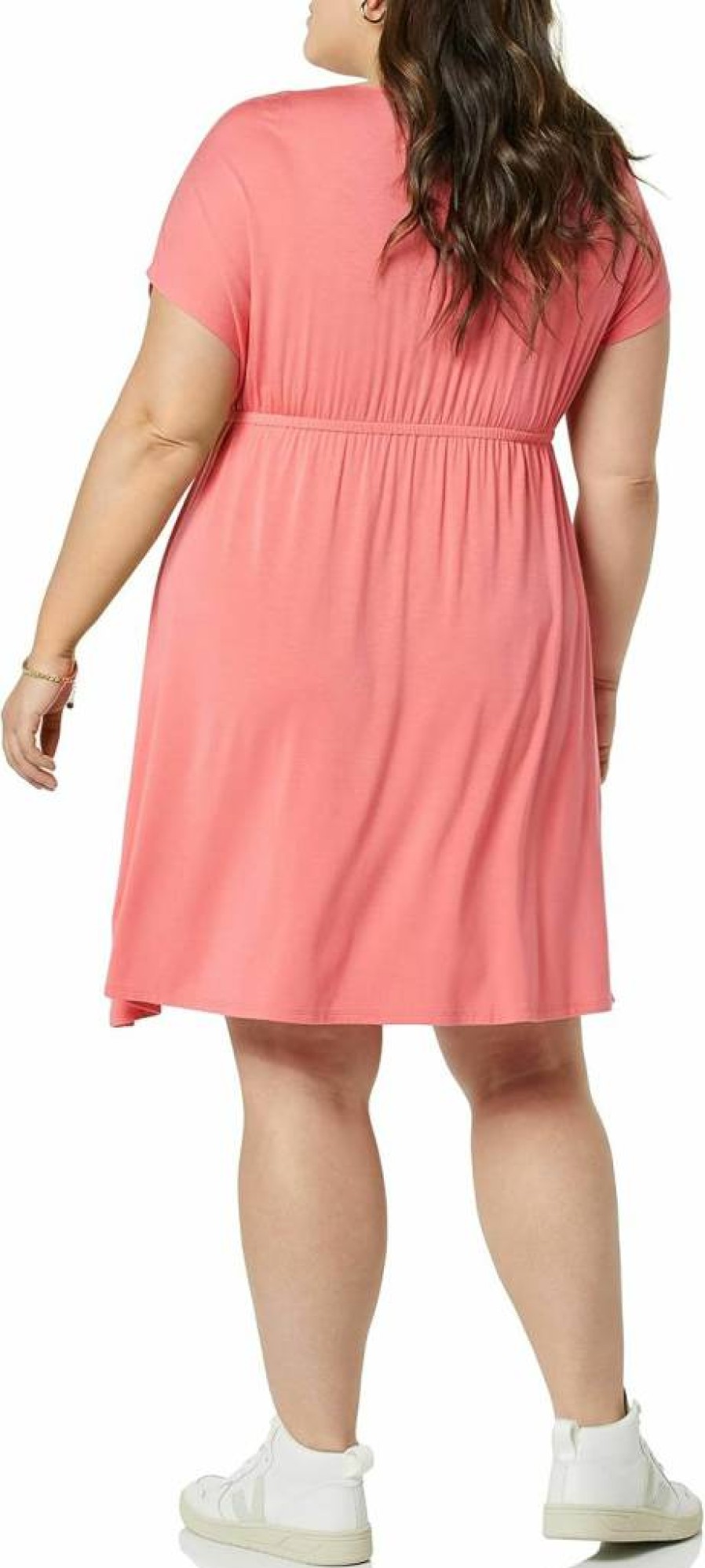 Amazon Essentials Women's Plus Size Surplice Wrap Dress - Flowy Casual & Formal Versatile Style