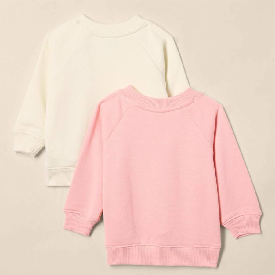 Amazon Essentials Unisex Baby & Toddler French Terry Sweatshirts, 2-Pack, Soft Crewneck Pullover