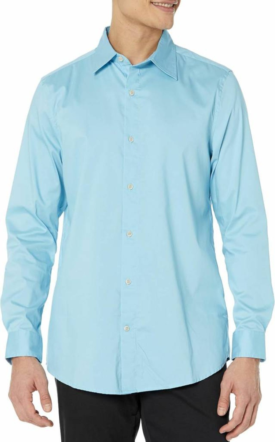Amazon Essentials Men's Regular-Fit Long Sleeve Button-Down Dress Shirt with Stretch