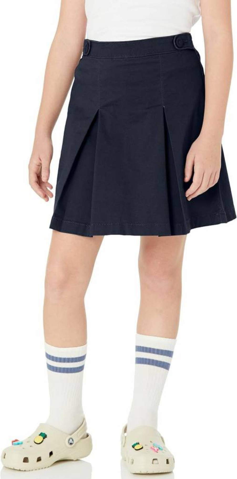 Amazon Essentials Girls' School Uniform Scooter Skirts - Comfortable Stretch Fit, Multipack (2/3/4-Pack), Assorted Colors & Sizes