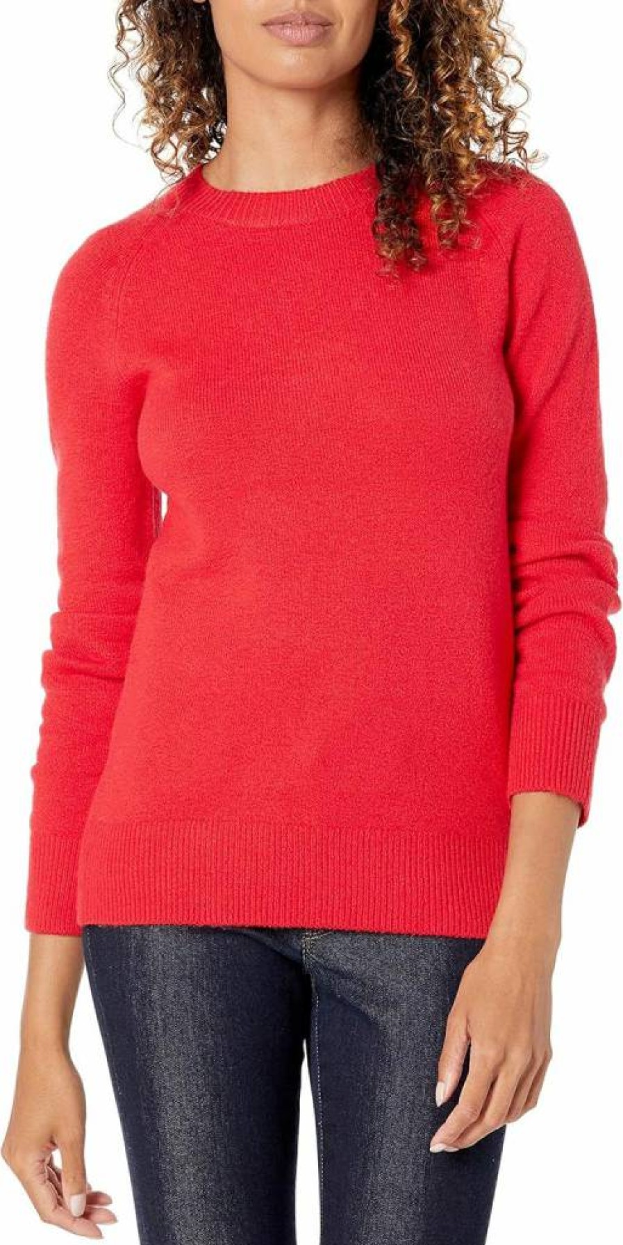 Amazon Essentials Women's Plus-Size Soft Touch Classic-Fit Crewneck Sweater, Long Sleeve Casual Pullover